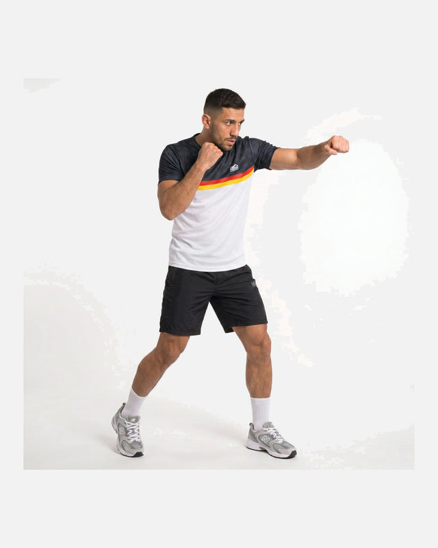 Koszulka Phantom Athletics EVO+ Germany ECP – Biała/Czarna/Czerwona/Złota