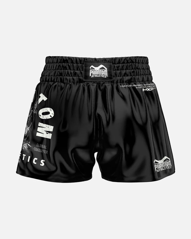 Spodenki Muay Thai Phantom Athletics Dobermann – Czarne