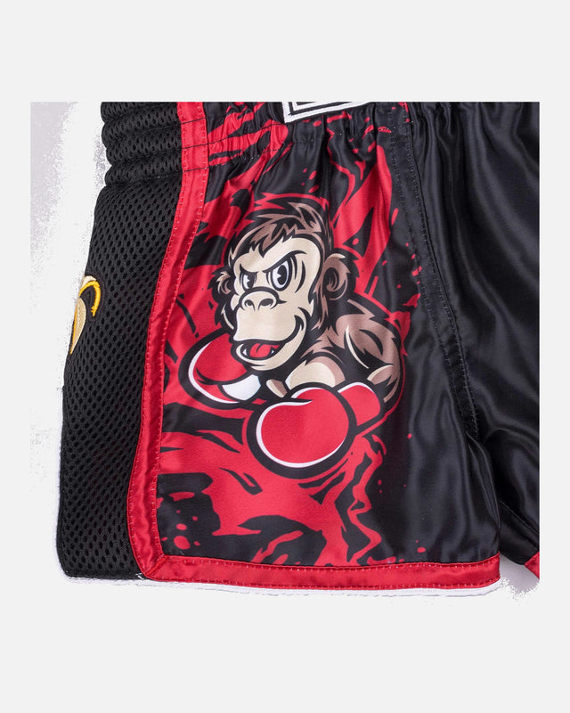 Pantalones de Muay Thai 8 WEAPONS Joe – Negro/Rojo