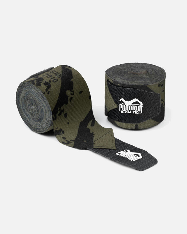 Bende da boxe Phantom Athletics Camo Tiger – Verde