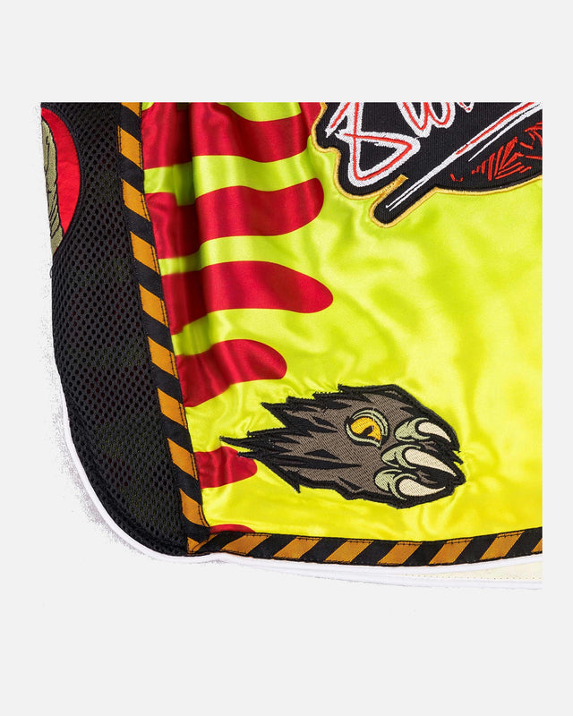 8 WEAPONS Muay Thai shorts Jurassic – Neon grøn/blodrod