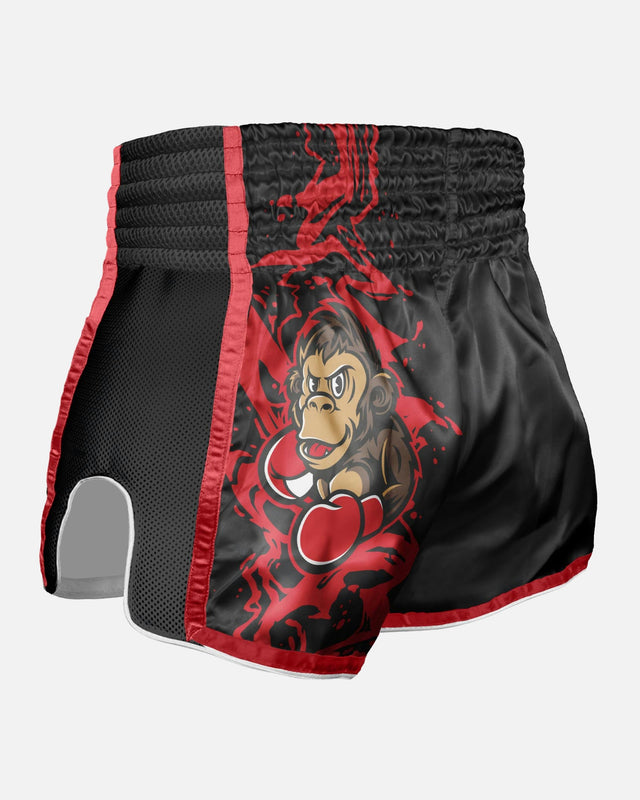 Pantalones de Muay Thai 8 WEAPONS Joe – Negro/Rojo