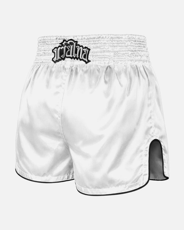 Shorts de Muay Thai 8 WEAPONS Mongkol – Blanc/Noir