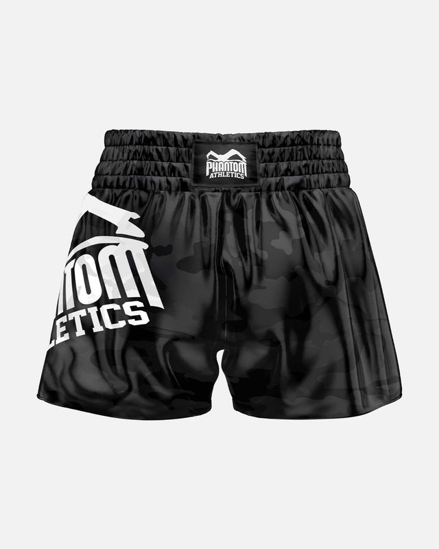 Pantaloncini Muay Thai Phantom Athletics Camo – Nero