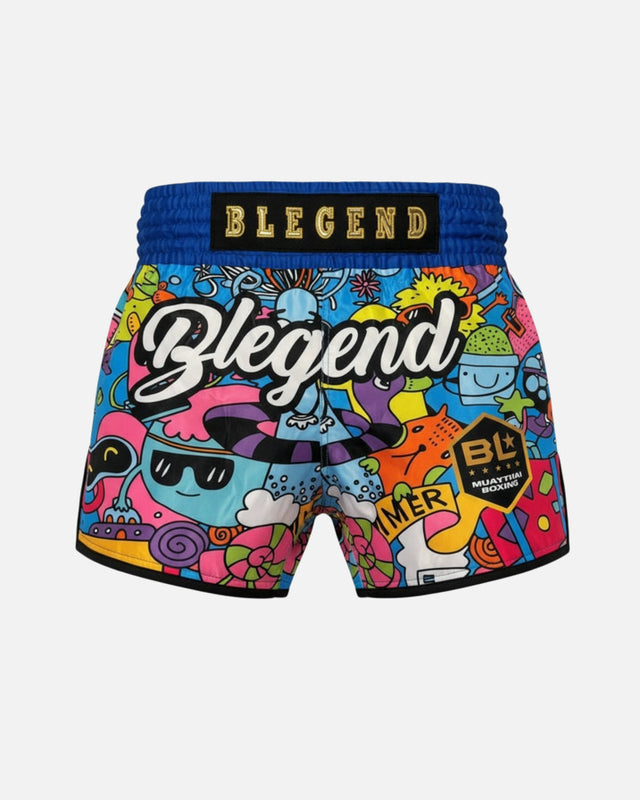 Blegend Muay Thai shorts Legend 11 - Blå