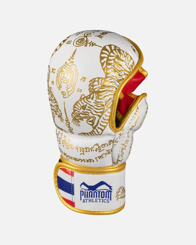 Phantom Athletics MMA-Handschuhe Sparring Muay Thai – Weiß/Gold