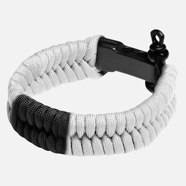 Braccialetto Paracord Jiu Jitsu Hayabusa – Bianco