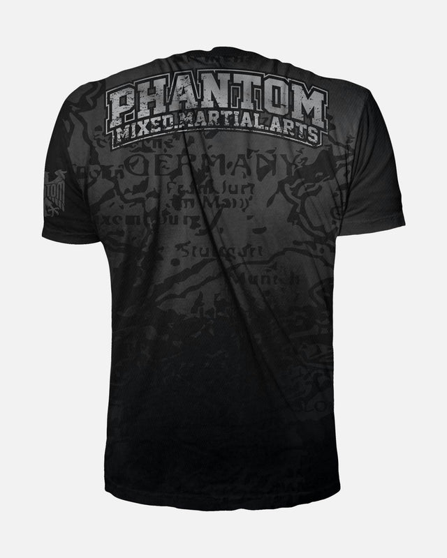 Tricou de antrenament Phantom Athletics EVO Germany Silver Eagle – Negru/Gri