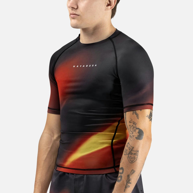 Rashguard Hayabusa Apex Nova Maniche Corte – Arancione