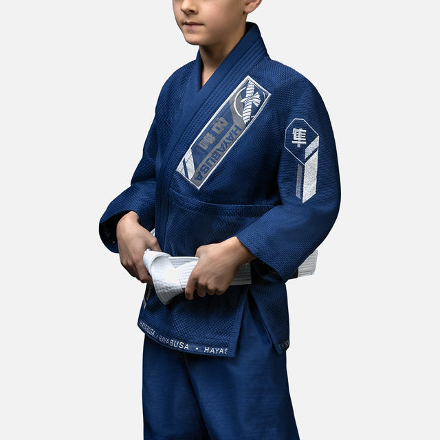 Hayabusa BJJ-gi Ascend Barn - Marinblå