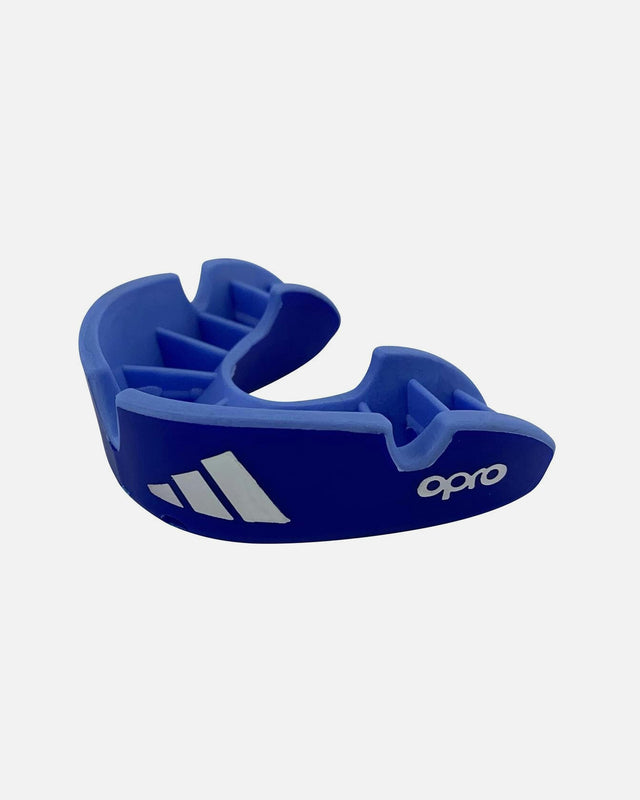 Adidas Tandbeskytter OPRO Gen4 Silver-Edition - Blå