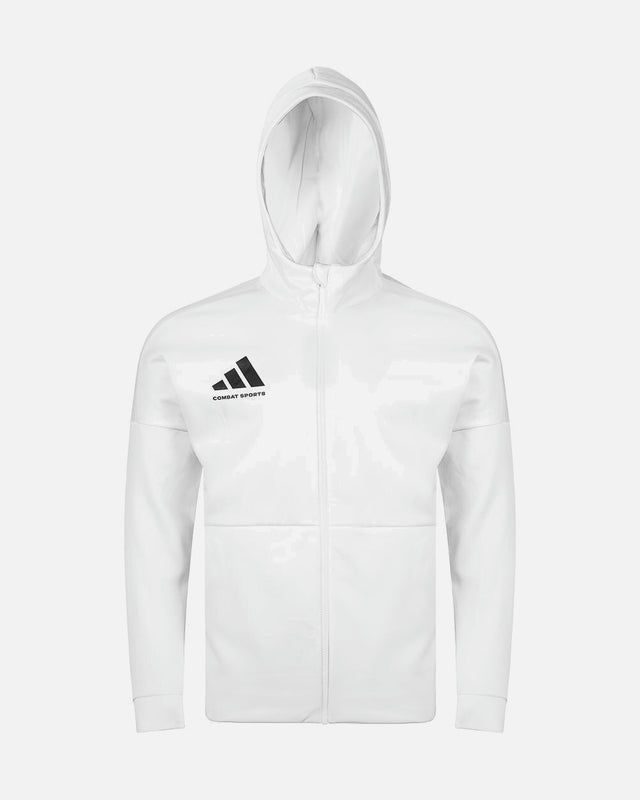 Jachetă de antrenament Adidas Combat Sports – Alb