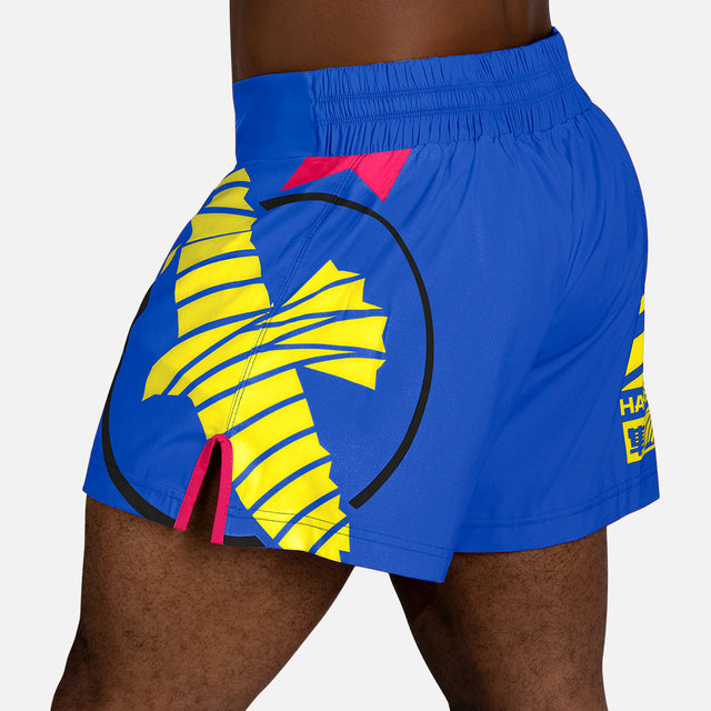 Hayabusa Muay-Thai-Shorts Icon – Blau/Gelb