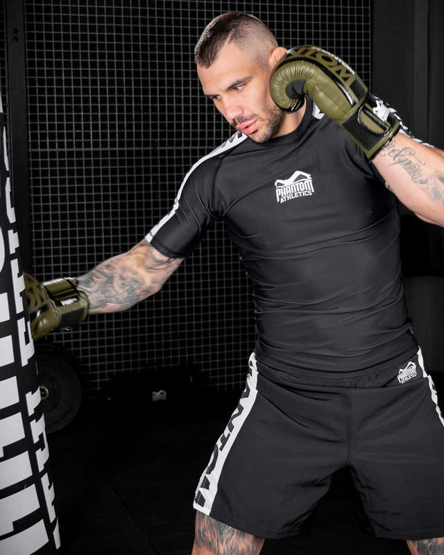 Phantom Athletics Rashguard EVO Apex Korta ärmar – Svart