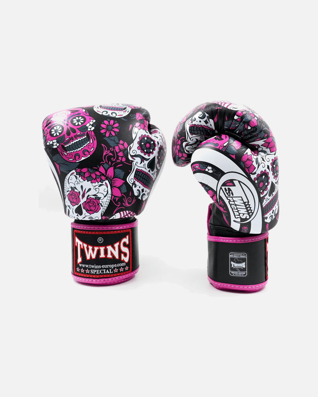 Guantes de boxeo Twins FBGVL4 Skull – Rosa