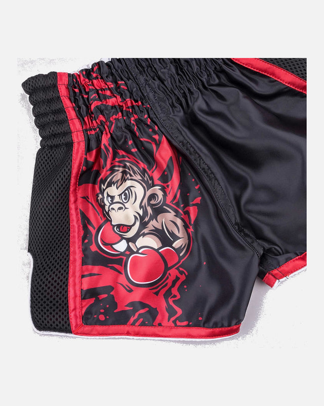 Pantalones de Muay Thai 8 WEAPONS Joe – Negro/Rojo