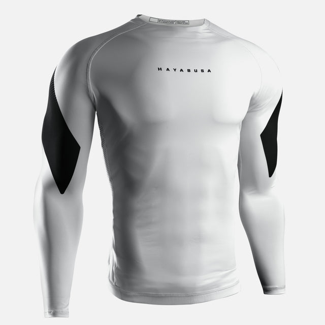 Rashguard Hayabusa Pro Ranked Maniche Lunghe - Bianco