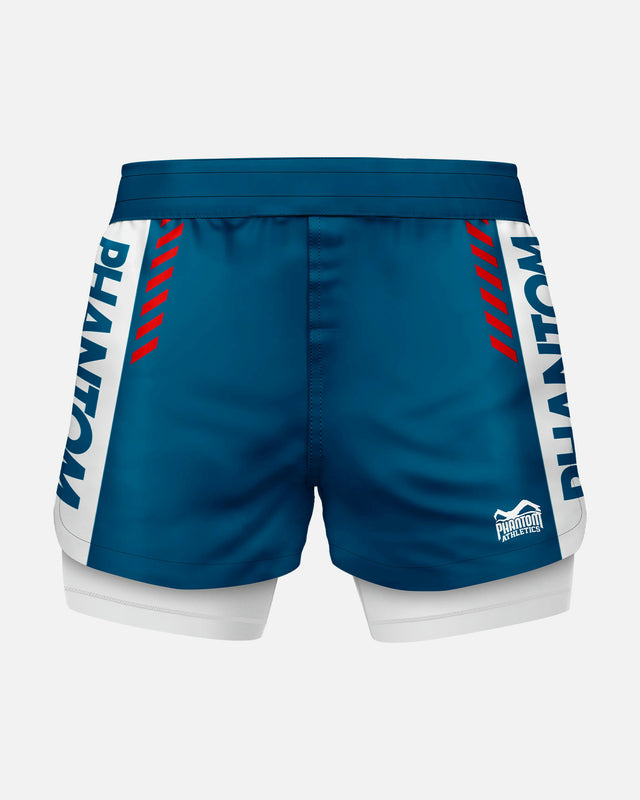 Phantom Athletics Kompressionsshorts Fusion 2in1 Apex – Blå