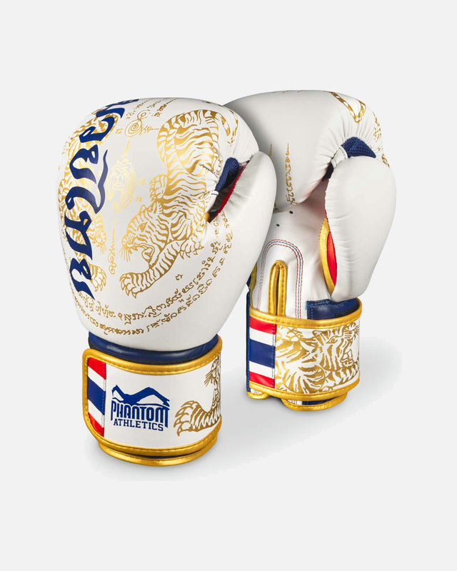 Phantom Athletics Boxningshandskar Muay Thai – Vit/Guld