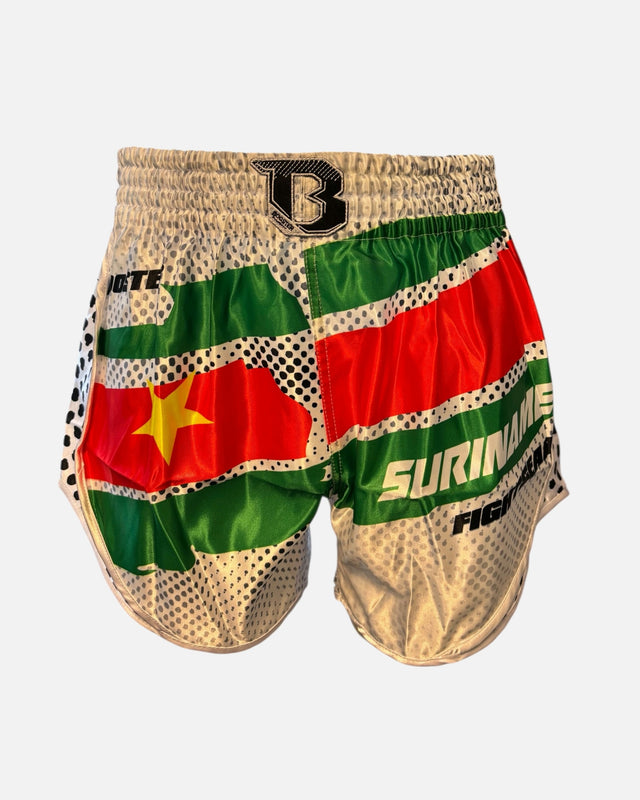 Spodenki Muay Thai Booster Suriname – Białe