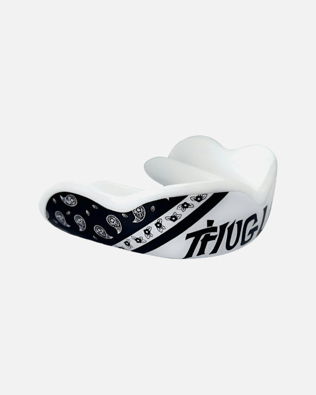 Protector bucal Damage Control Extreme Impact Series Thug Life – Negro/Blanco