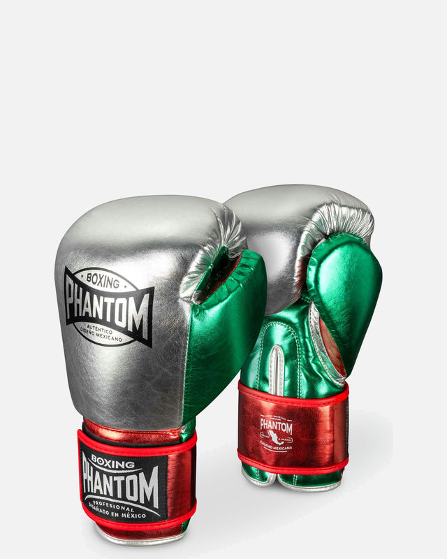 Phantom Athletics Boxningshandskar Mexico – Silver/Grön/Röd
