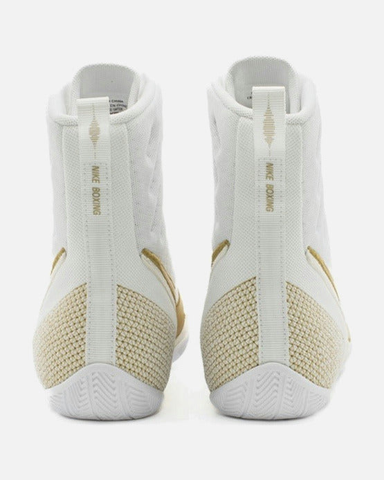 Chaussures de boxe Nike Machomai 3 – Blanc/Or