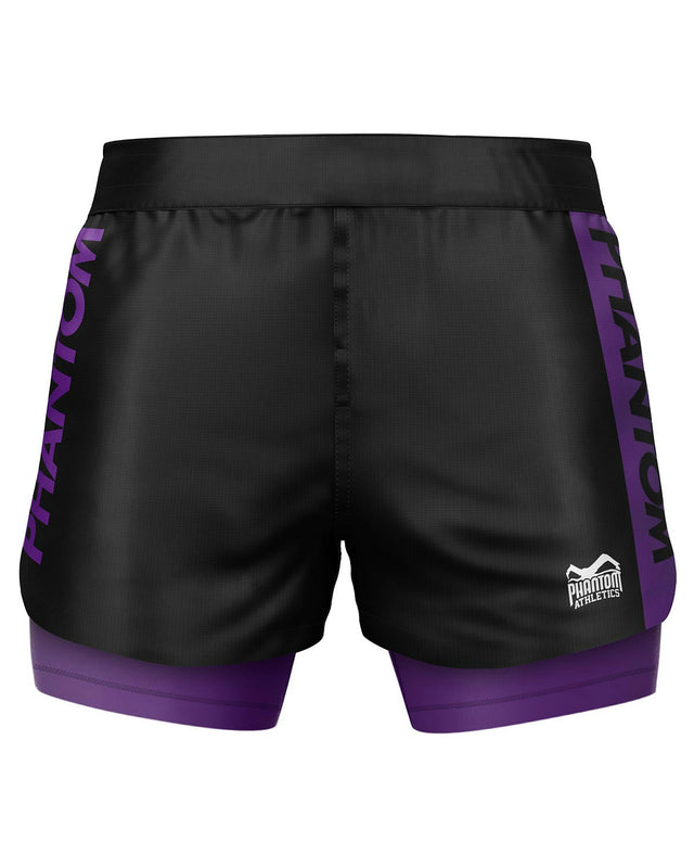 Pantaloncini a compressione Phantom Athletics Fusion-R 2in1 Ranked – Blu