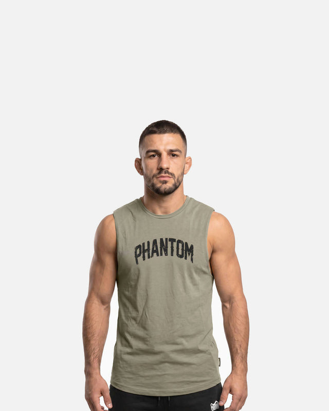 Phantom Athletics Ärmelloses Shirt Legacy – Saliegrün