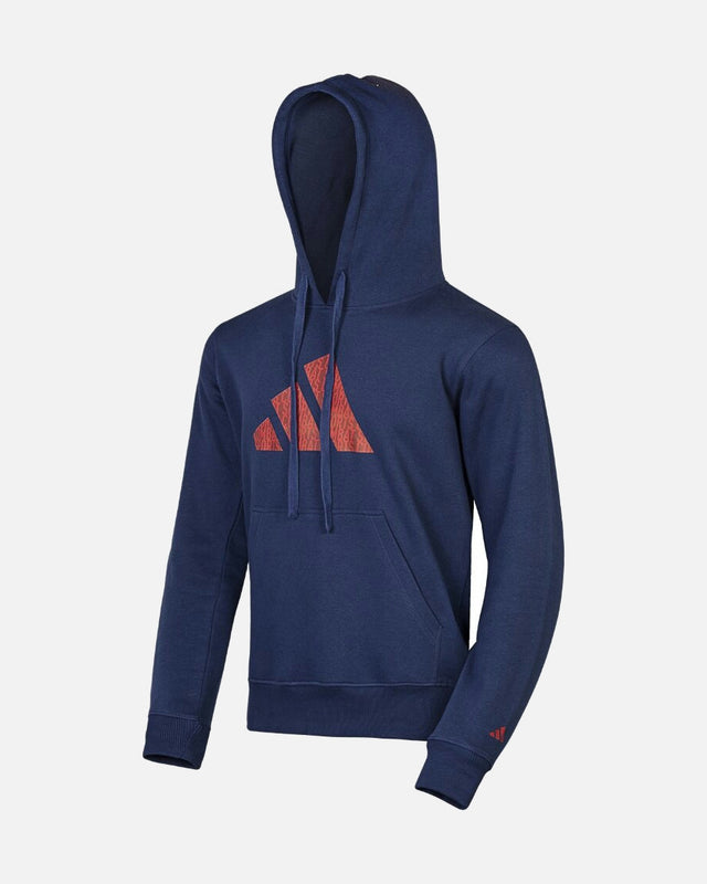Adidas Hoodie Perfo Script Graphic - Modrá
