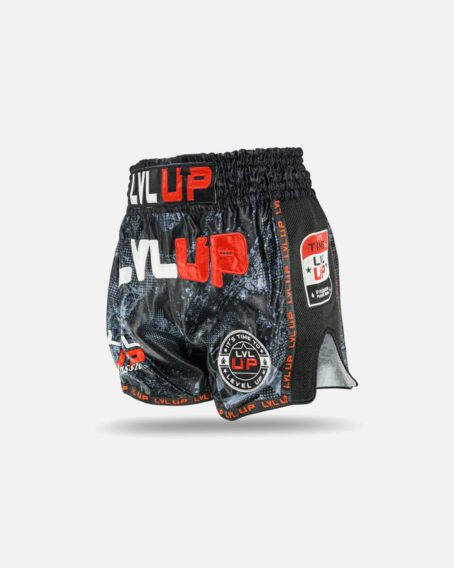 Pantaloncini Muay Thai LVL UP Stadium – Nero