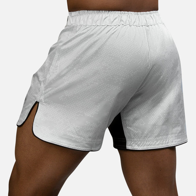 Shorts de MMA Hayabusa Hex Mid-Thigh – Blanc
