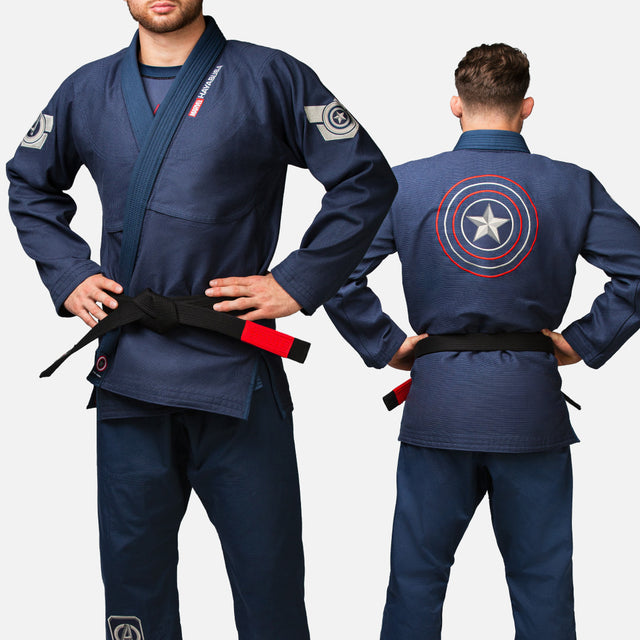 Kimono BJJ Marvel Captain America – Niebieskie