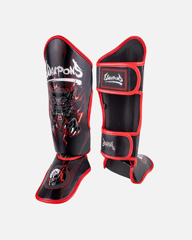 Paratibie 8 WEAPONS Beastial Wolf – Nero/Rosso