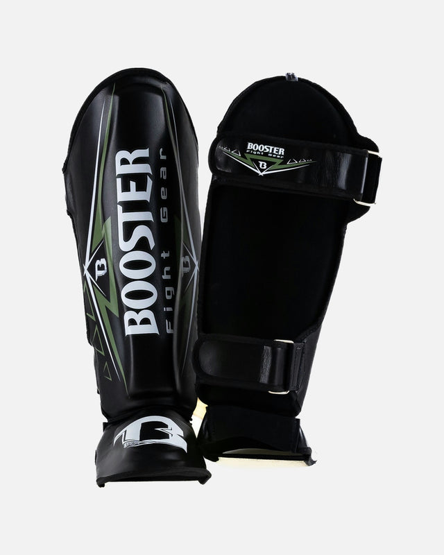 Caneleiras Booster Warrior – Preto