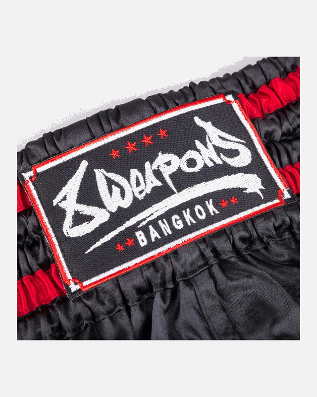 Shorts de Muay Thai 8 WEAPONS Bangkok – Noir/Blanc