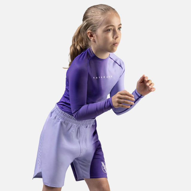Hayabusa MMA Shorts Apex Nova Kids - Purple