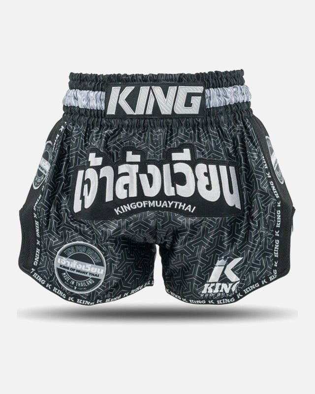 Pantaloncini Muay Thai King Pro Boxing Origin – Nero