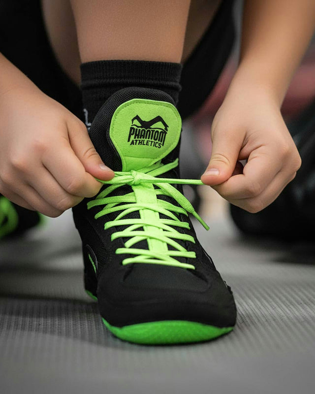 Phantom Athletics Buty zapaśnicze Tactic Dziecięce – Neon Zielone