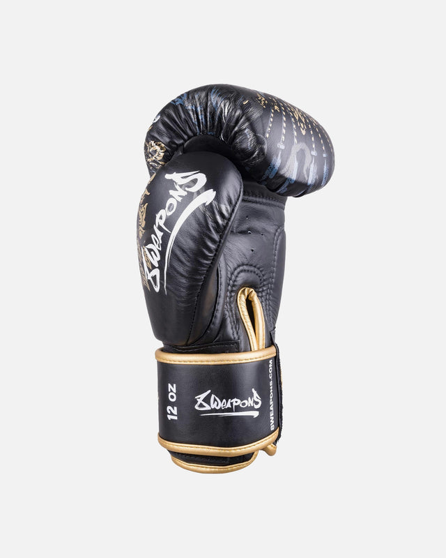 Guantes de boxeo 8 WEAPONS Three Elephants 2.0 – Negro/Oro