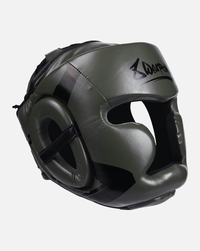Cască de box 8 WEAPONS Unlimited – Oliv/Negru