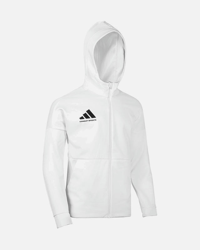 Jachetă de antrenament Adidas Combat Sports – Alb