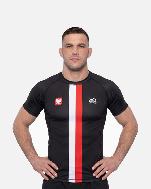 Phantom Athletics Rashguard Team Poland – Preto/Vermelho/Branco