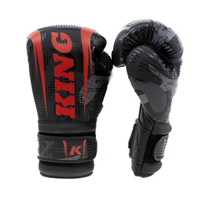 Mănuși de box King Pro Boxing Shogun – Negru/Roșu
