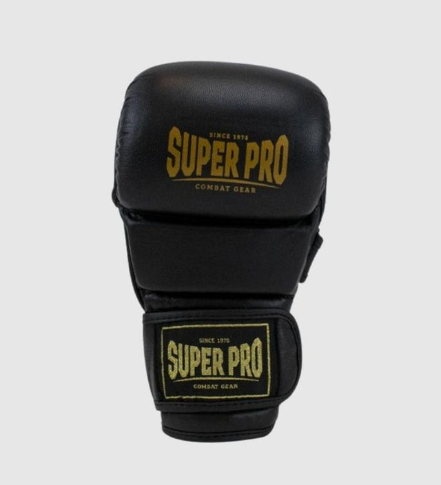 Super Pro Combat Gear MMA Shooter MMA-handsker - Sort/Guld - MMA-handsker