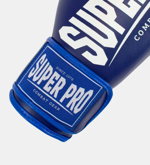Luvas de boxe Super Pro Champ – Azul/Branco – Luvas de boxe