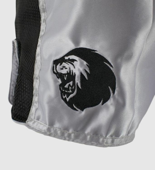 Pantaloncini Kickboxing Super Pro Brave – Bianco/Nero