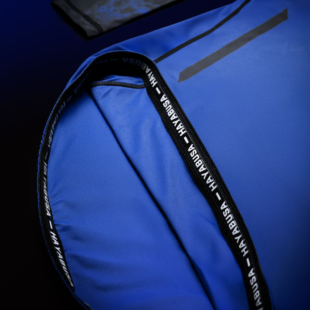 Rashguard Hayabusa x UFC BJJ Maniche Lunghe – Blu/Nero