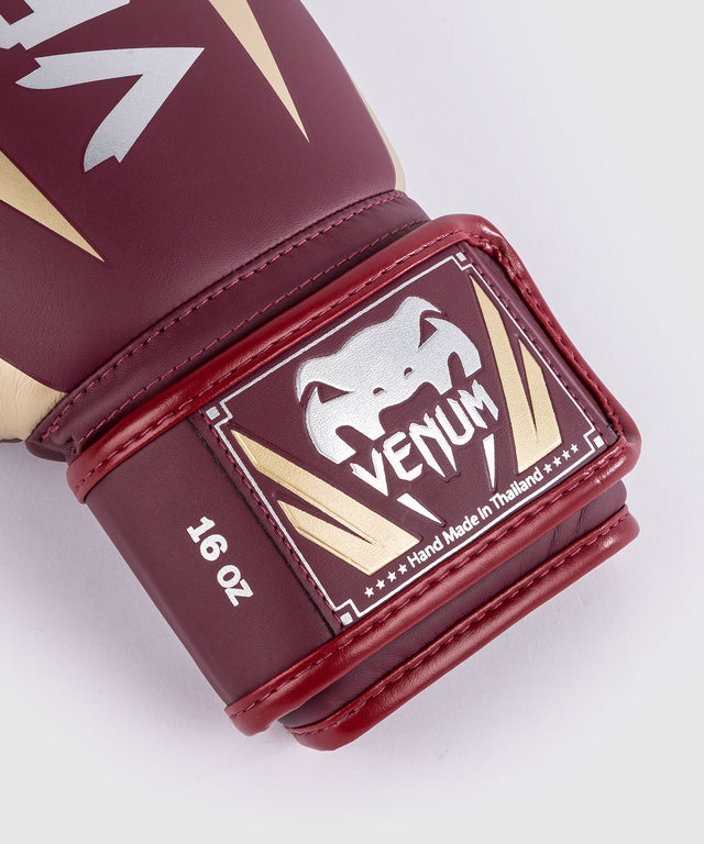 Venum Boxningshandskar Elite – Burgundy Rött/Guld