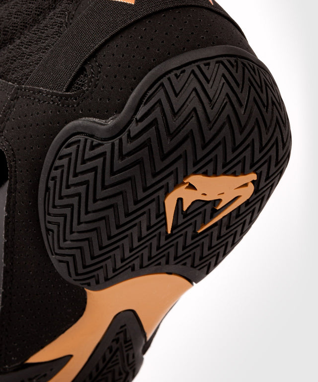 Chaussures de boxe Venum Elite – Noir/Bronze – Chaussures de boxe